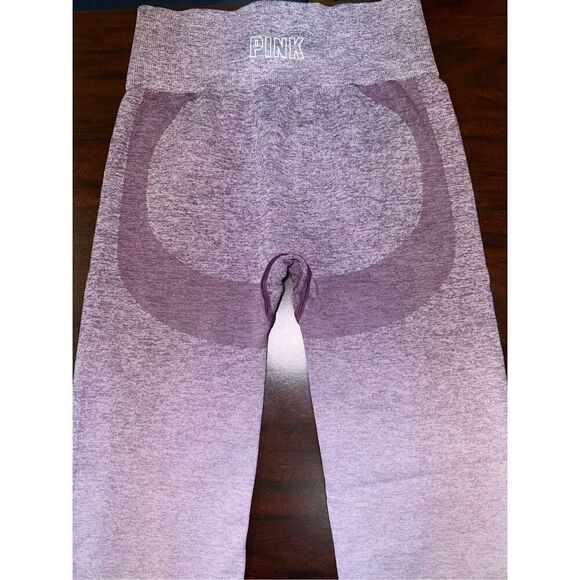 PINK Victoria’s Secret Purple Ombré Seamless Athletic Leggings Size Small - Picture 4 of 6